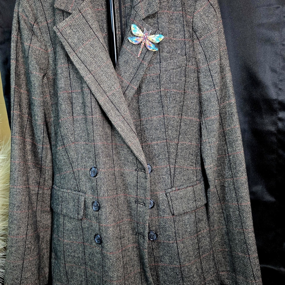 Stylish Plaid Blazer